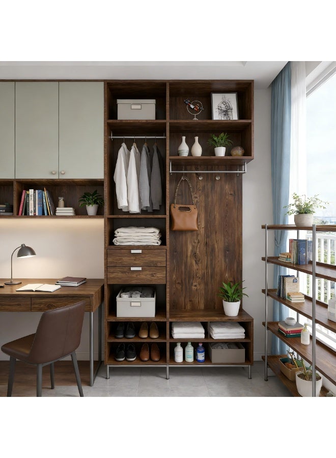 Vintage Walnut Wood Contact Paper, Peel and Stick Self-Adhesive Wallpaper, Extra Thick, Decorative Vinyl Waterproof, 300 x 40cm - Image 2